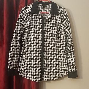 Houndstooth Blouse